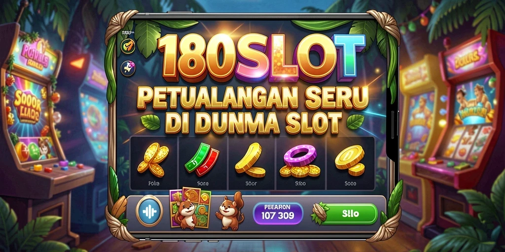 Screenshot utama 180SLOT menampilkan gameplay penuh petualangan.