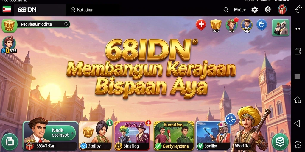 Tampilan gameplay yang menarik dan strategis dalam 68IDN.