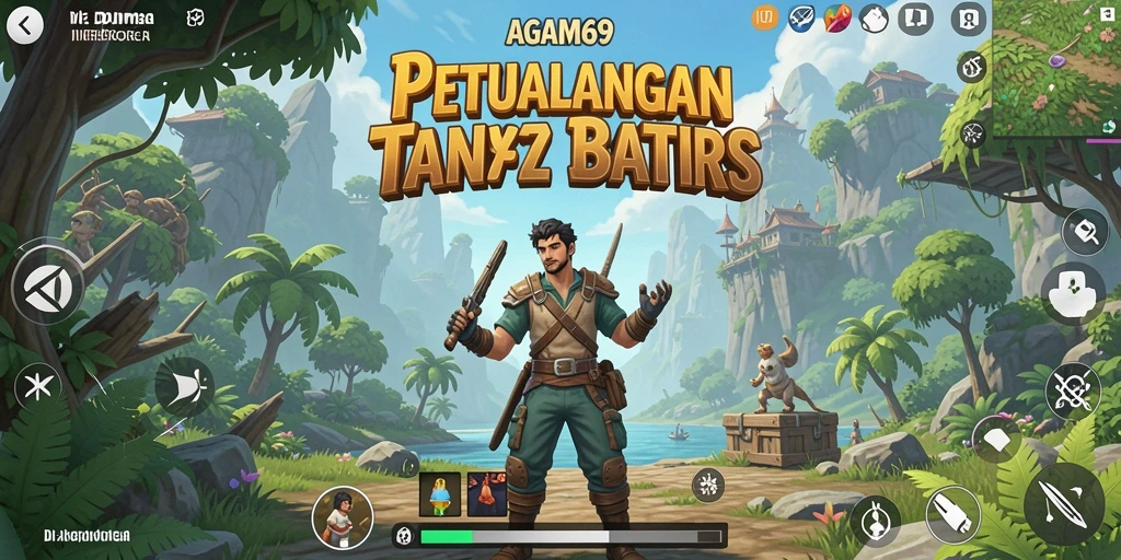 Tangkapan layar gameplay <strong>AGAM69</strong> menampilkan dunia terbuka yang luas dan dinamis.