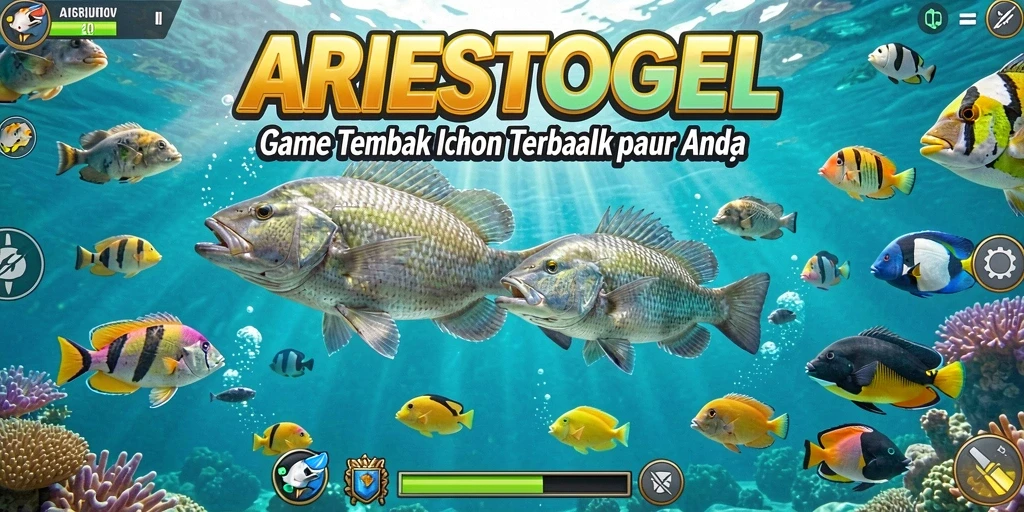 Screenshot gameplay ARIESTOGEL yang menampilkan aksi Tembak Ikan yang mendebarkan.