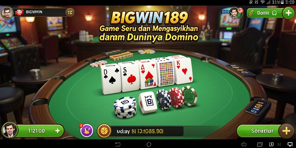 Tangkapan layar menampilkan permainan Domino yang seru di BIGWIN189.