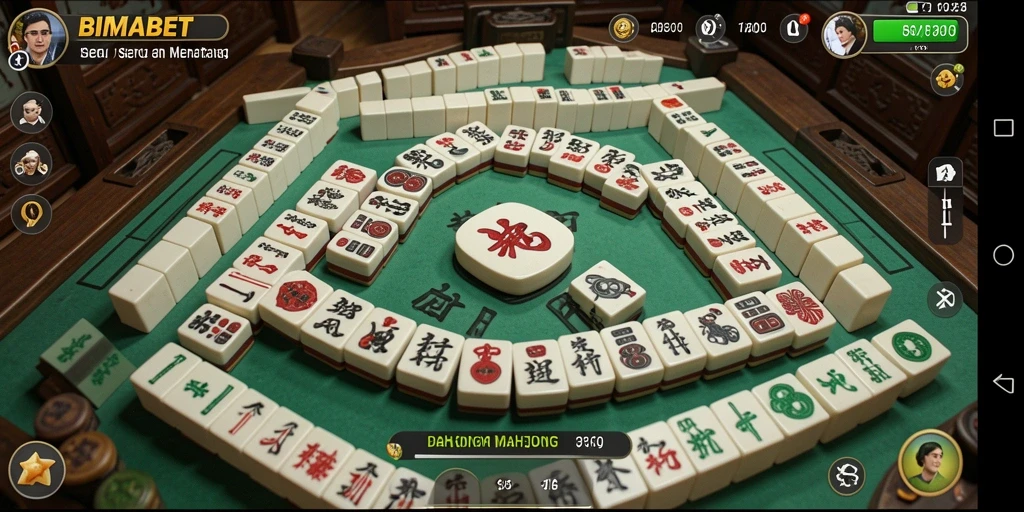 Screenshot menunjukkan gameplay Mahjong yang seru dan menarik.
