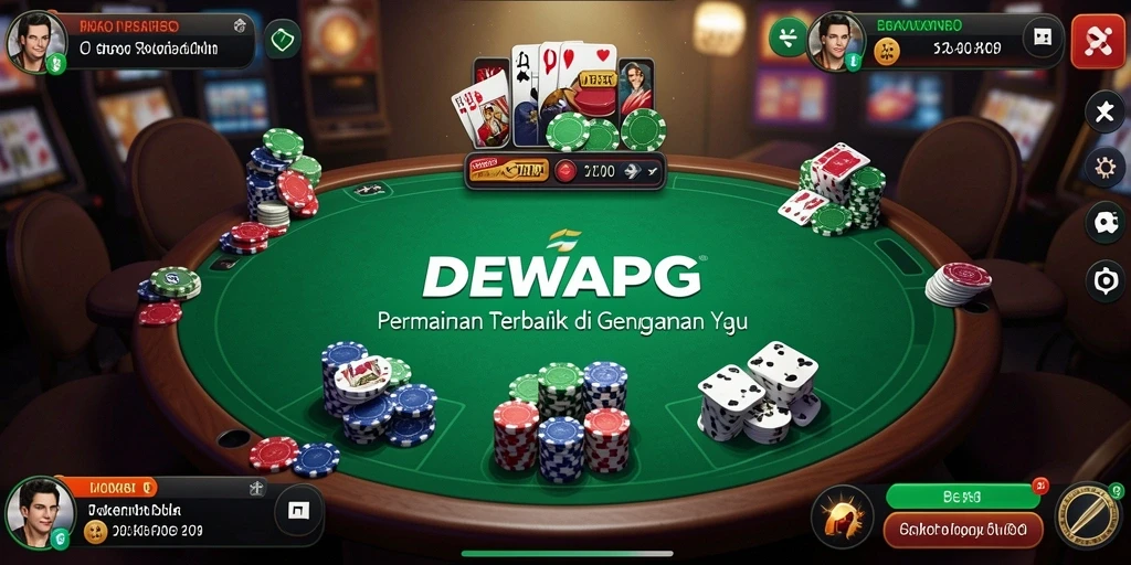 Tampilan gameplay menarik dari DEWAPG dengan fitur Poker yang seru.