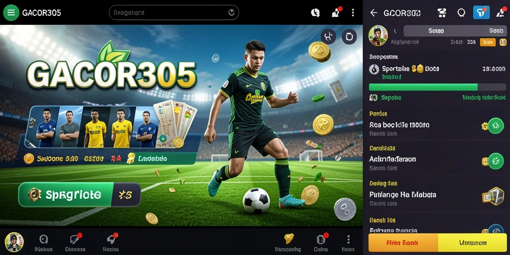Tampilan menarik saat bermain taruhan di aplikasi Sportsbook.