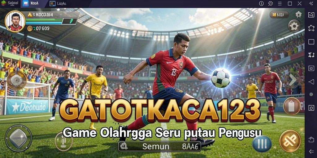 Tampilan game GATOTKACA123 dengan aksi olahraga yang mendebarkan.