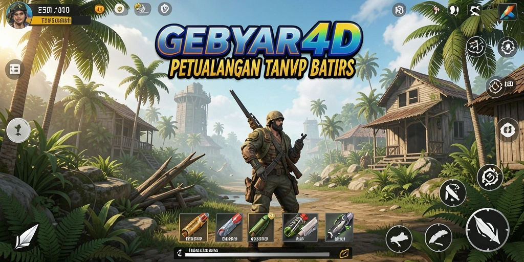 Gambar menampilkan gameplay menarik dari GEBYAR4D di dunia terbuka.