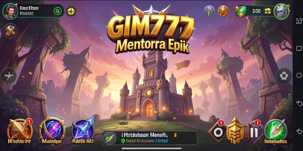 Tampilan gameplay menegangkan dari GIM777 dalam mode Tower Defense.