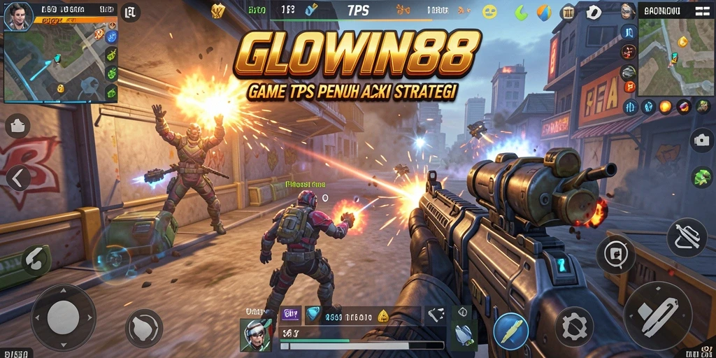 Tampilan gameplay seru dan aksi mendebarkan dalam GLOWIN88.