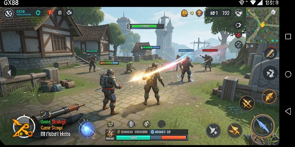 Screenshot gameplay GX88 menampilkan keindahan strategi kerajaan.