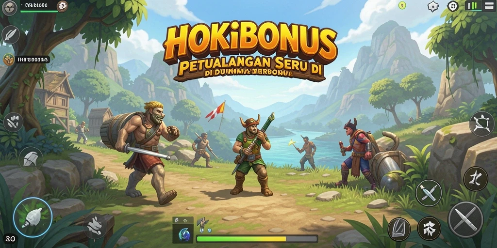 Tampilan gameplay menarik dari HOKIBONUS dengan pemandangan dunia terbuka yang memukau.