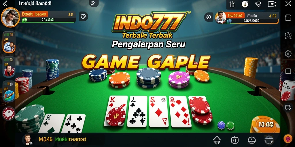 Tampilan gameplay Gaple yang seru dan interaktif di INDO777.