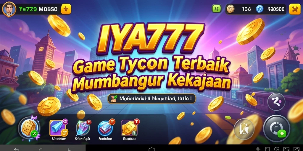 Screenshot gameplay IYA777 menampilkan keseruan membangun bisnis Tycoon.