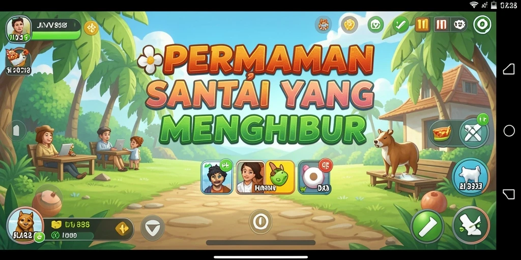 Tampilan gameplay JV88 yang ceria dan menarik.
