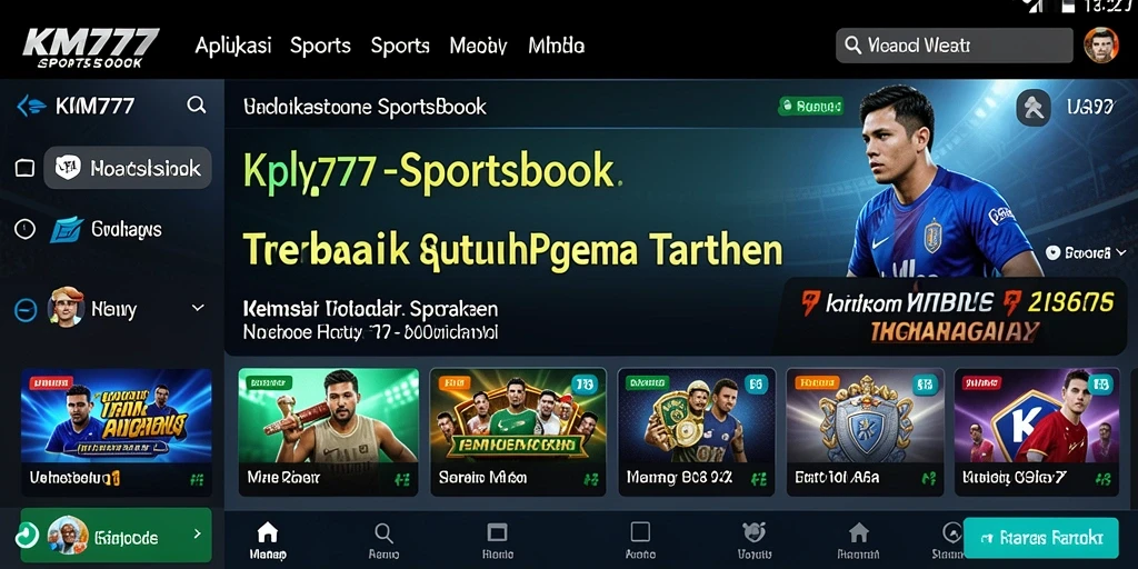 Tangkapan layar KM777 yang menampilkan antarmuka taruhan yang intuitif.