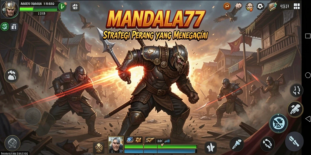 Tampilan gameplay strategis dari MANDALA77 yang menarik.