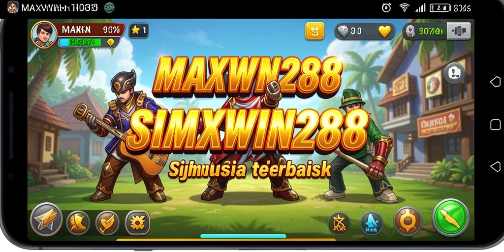 Tampilan interaktif gameplay MAXWIN288 yang seru dan menantang.