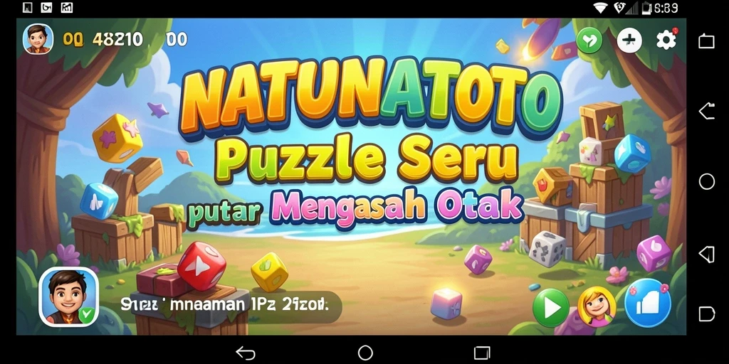 Tampak gameplay seru dan interaktif dari NATUNATOTO.