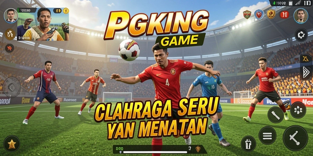 Tangkapan layar gameplay PGKING menampilkan pertandingan seru.