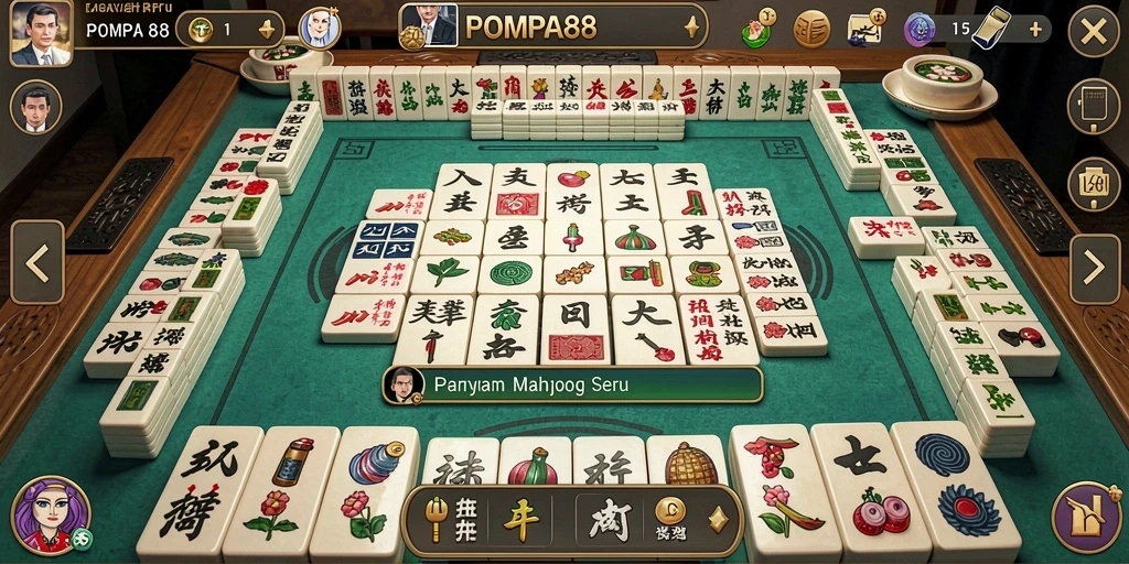 Tampilan utama gameplay POMPA88 yang seru dan menantang.