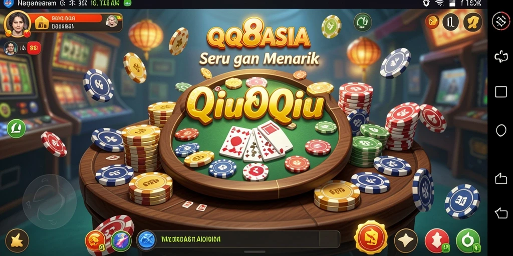 Screenshot gameplay QiuQiu yang menarik dan interaktif.