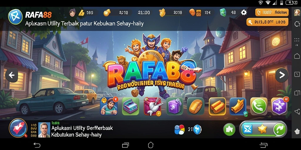 Tampilan antarmuka utama RAFA88 dengan fitur Utility.
