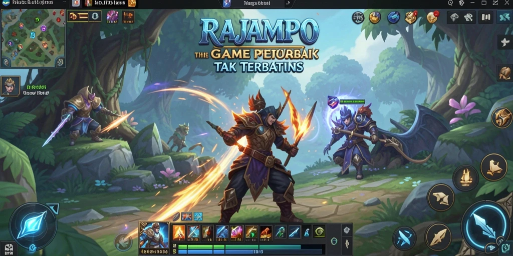 Screenshot gameplay <strong>RAJAMPO</strong> yang menunjukkan aksi pertarungan yang menarik.