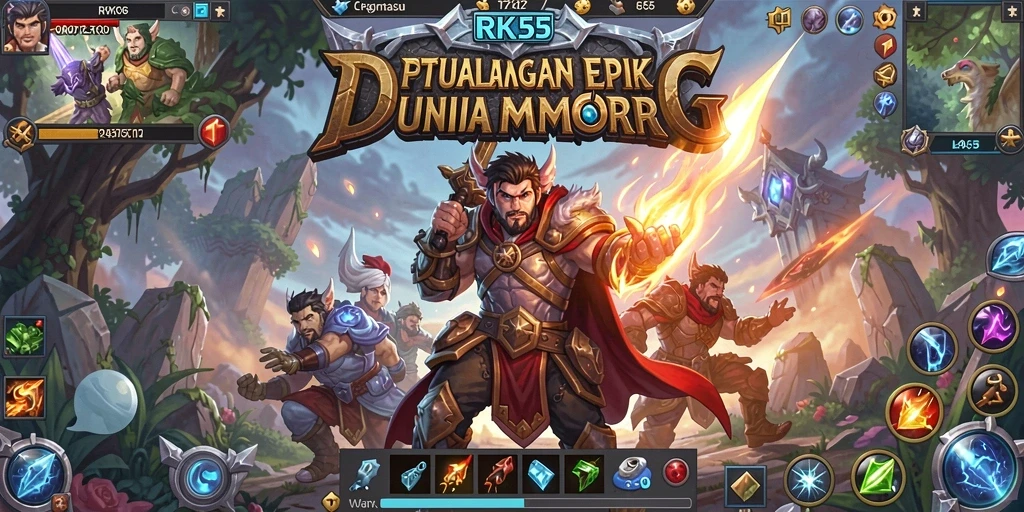 Tangkapan layar dari gameplay RK55 yang menampilkan aksi seru dan grafik menawan.