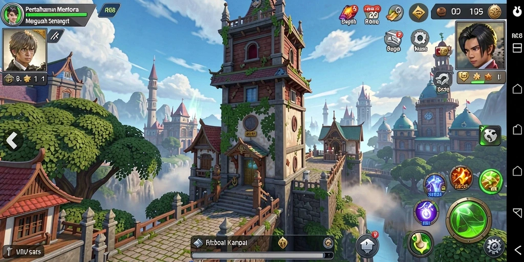 Tampilan menarik dari gameplay Tower Defense RK88 yang menantang.