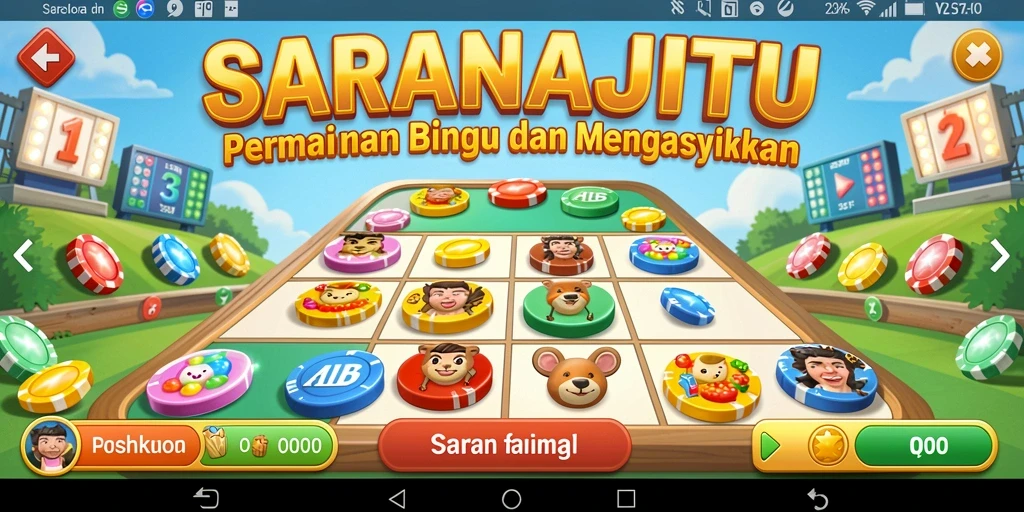 Tampilan gameplay SARANAJITU yang seru dan interaktif.