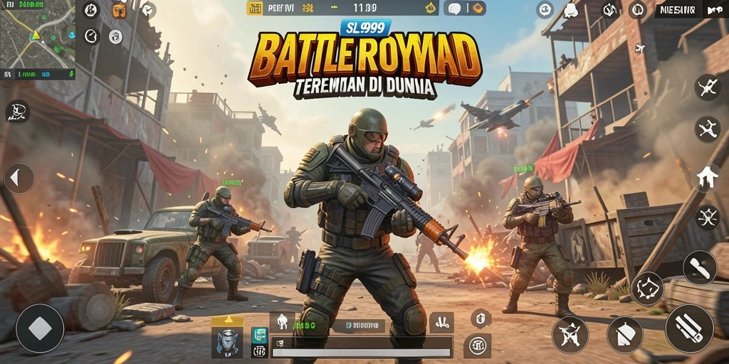 Tampilan gameplay seru di SL999 dengan aksi pertempuran yang intens.