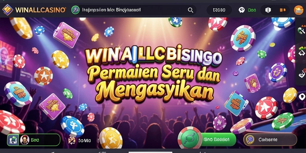 Tampilan permainan Bingo di WINALLCASINO yang menarik dan seru.