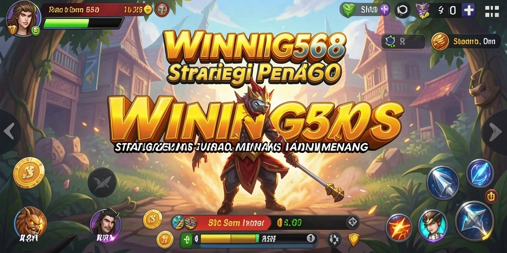 Tangkapan layar utama WINNING568 menampilkan gameplay strategi yang intens.