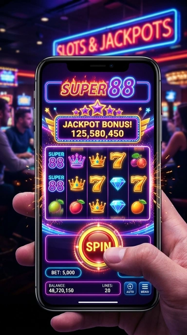 Proses pengunduhan aplikasi di super88 yang cepat dan efisien.